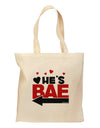 He's BAE - Left Arrow Grocery Tote Bag-Grocery Tote-TooLoud-Natural-Medium-Davson Sales