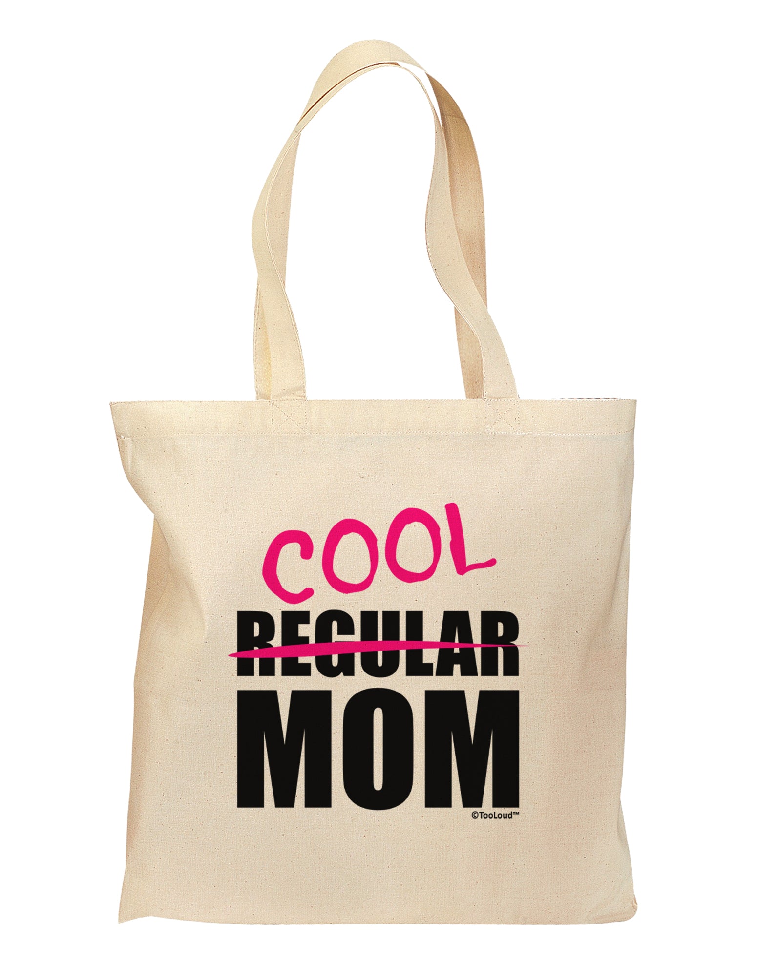Not A Regular Mom Design Grocery Tote Bag by TooLoud-Grocery Tote-TooLoud-Natural-Medium-Davson Sales