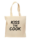 Kiss the Cook Grill Master 2 - Text Grocery Tote Bag by TooLoud-Grocery Tote-TooLoud-Natural-Medium-Davson Sales