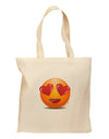 Heart Eye Emoji Grocery Tote Bag-Grocery Tote-TooLoud-Natural-Medium-Davson Sales