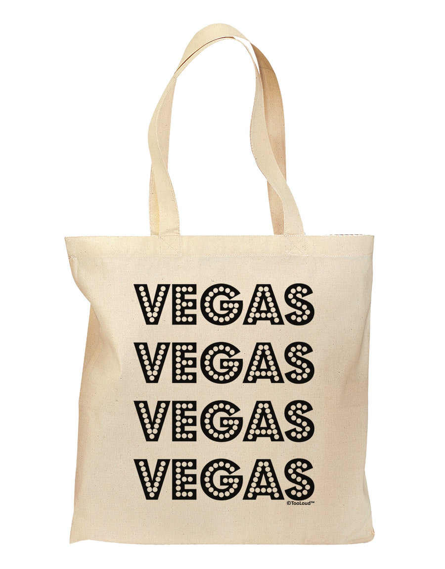 Vegas - Vegas Style Show Lights Grocery Tote Bag by TooLoud-Grocery Tote-TooLoud-Natural-Medium-Davson Sales