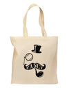 Fancy Tophat Mustache Pipe and Monocle Grocery Tote Bag-Grocery Tote-TooLoud-Natural-Medium-Davson Sales