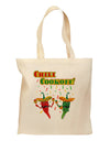 Chili Cookoff! Chile Peppers Grocery Tote Bag-Grocery Tote-TooLoud-Natural-Medium-Davson Sales