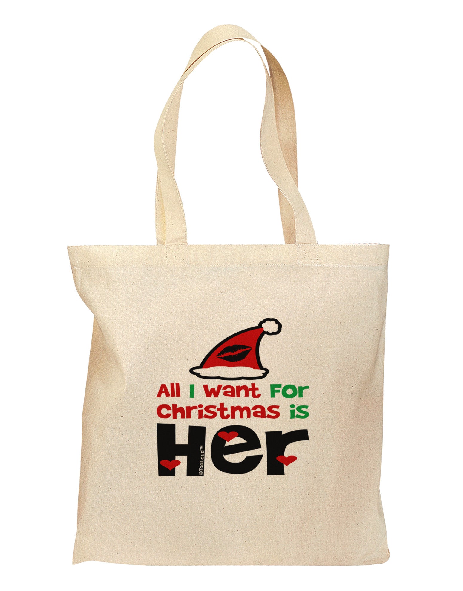 All I Want is Her Matching His & Hers Grocery Tote Bag-Grocery Tote-TooLoud-Natural-Medium-Davson Sales