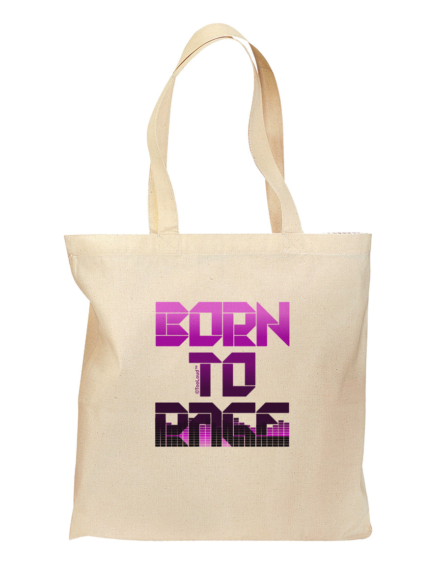 Born To Rage Purple Grocery Tote Bag-Grocery Tote-TooLoud-Natural-Medium-Davson Sales