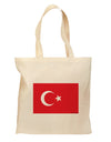 Turkey Flag Grocery Tote Bag - Natural by TooLoud-Grocery Tote-TooLoud-Natural-Medium-Davson Sales