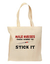 Male Nurses - Stick It Grocery Tote Bag-Grocery Tote-TooLoud-Natural-Medium-Davson Sales