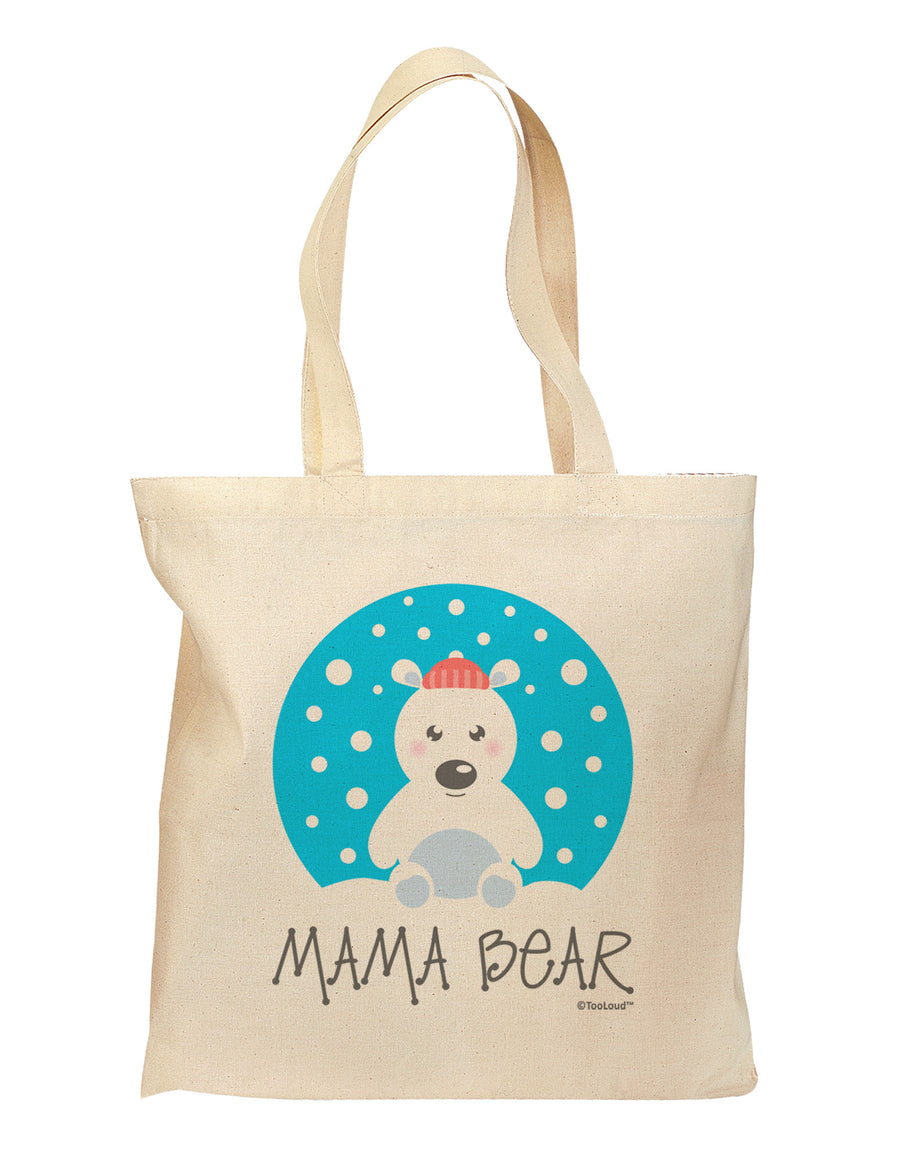 Matching Polar Bear Family - Mama Bear Grocery Tote Bag by TooLoud-Grocery Tote-TooLoud-Natural-Medium-Davson Sales