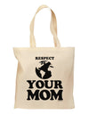 Respect Your Mom - Mother Earth Design Grocery Tote Bag-Grocery Tote-TooLoud-Natural-Medium-Davson Sales