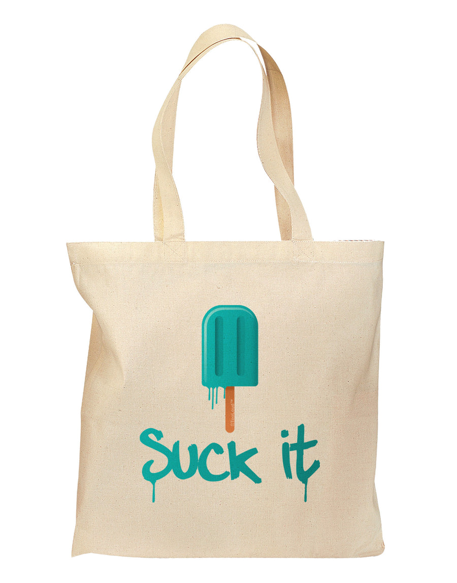 Suck It Popsicle Grocery Tote Bag-Grocery Tote-TooLoud-Natural-Medium-Davson Sales