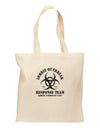 Zombie Outbreak Response Team Biohazard Grocery Tote Bag-Grocery Tote-TooLoud-Natural-Medium-Davson Sales