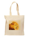 Lion Watercolor 3 Grocery Tote Bag-Grocery Tote-TooLoud-Natural-Medium-Davson Sales