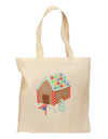 Little Gingerbread House Design #1 Grocery Tote Bag by TooLoud-Grocery Tote-TooLoud-Natural-Medium-Davson Sales