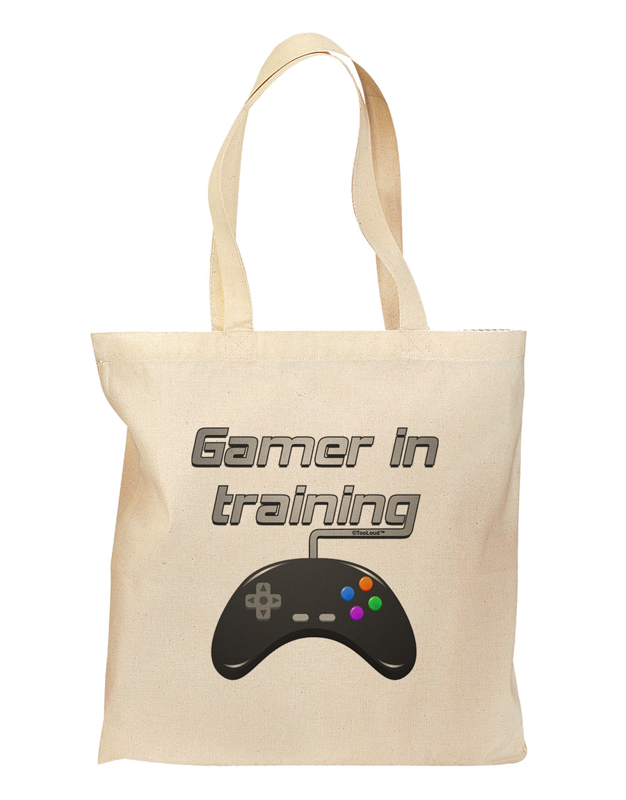 Gamer In Training Color Grocery Tote Bag by TooLoud-Grocery Tote-TooLoud-Natural-Medium-Davson Sales