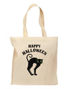 Happy Halloween Cute Black Cat Halloween Grocery Tote Bag-Grocery Tote-TooLoud-Natural-Medium-Davson Sales