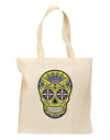 Version 7 Poison Day of the Dead Calavera Grocery Tote Bag-Grocery Tote-TooLoud-Natural-Medium-Davson Sales