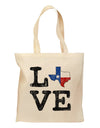 Texas Love Distressed Design Grocery Tote Bag by TooLoud-Grocery Tote-TooLoud-Natural-Medium-Davson Sales