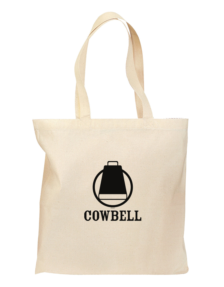 Cowbell Grocery Tote Bag-Grocery Tote-TooLoud-Natural-Medium-Davson Sales