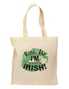 I'm Pretending To Be Irish Grocery Tote Bag-Grocery Tote-TooLoud-Natural-Medium-Davson Sales