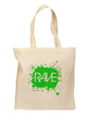 Rave Splatter Green Grocery Tote Bag-Grocery Tote-TooLoud-Natural-Medium-Davson Sales