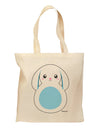 Cute Bunny with Floppy Ears - Blue Grocery Tote Bag by TooLoud-Grocery Tote-TooLoud-Natural-Medium-Davson Sales