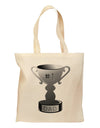 Number One Dad Trophy - Grayscale Grocery Tote Bag-Grocery Tote-TooLoud-Natural-Medium-Davson Sales