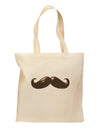 Big Brown Mustache Grocery Tote Bag-Grocery Tote-TooLoud-Natural-Medium-Davson Sales