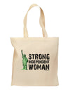 Statue of Liberty Strong Woman Grocery Tote Bag by TooLoud-Grocery Tote-TooLoud-Natural-Medium-Davson Sales