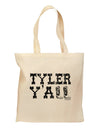 TooLoud Tyler Y'all - Southwestern Style Grocery Tote Bag-Grocery Tote-TooLoud-Natural-Medium-Davson Sales