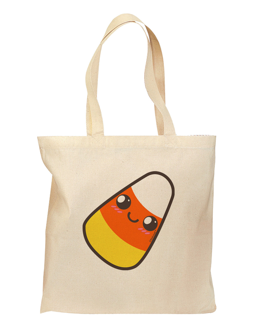 Cute Mother Candy Corn Family Halloween Grocery Tote Bag-Grocery Tote-TooLoud-Natural-Medium-Davson Sales