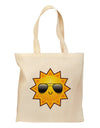 Sun With Sunglasses Grocery Tote Bag by TooLoud-Grocery Tote-TooLoud-Natural-Medium-Davson Sales