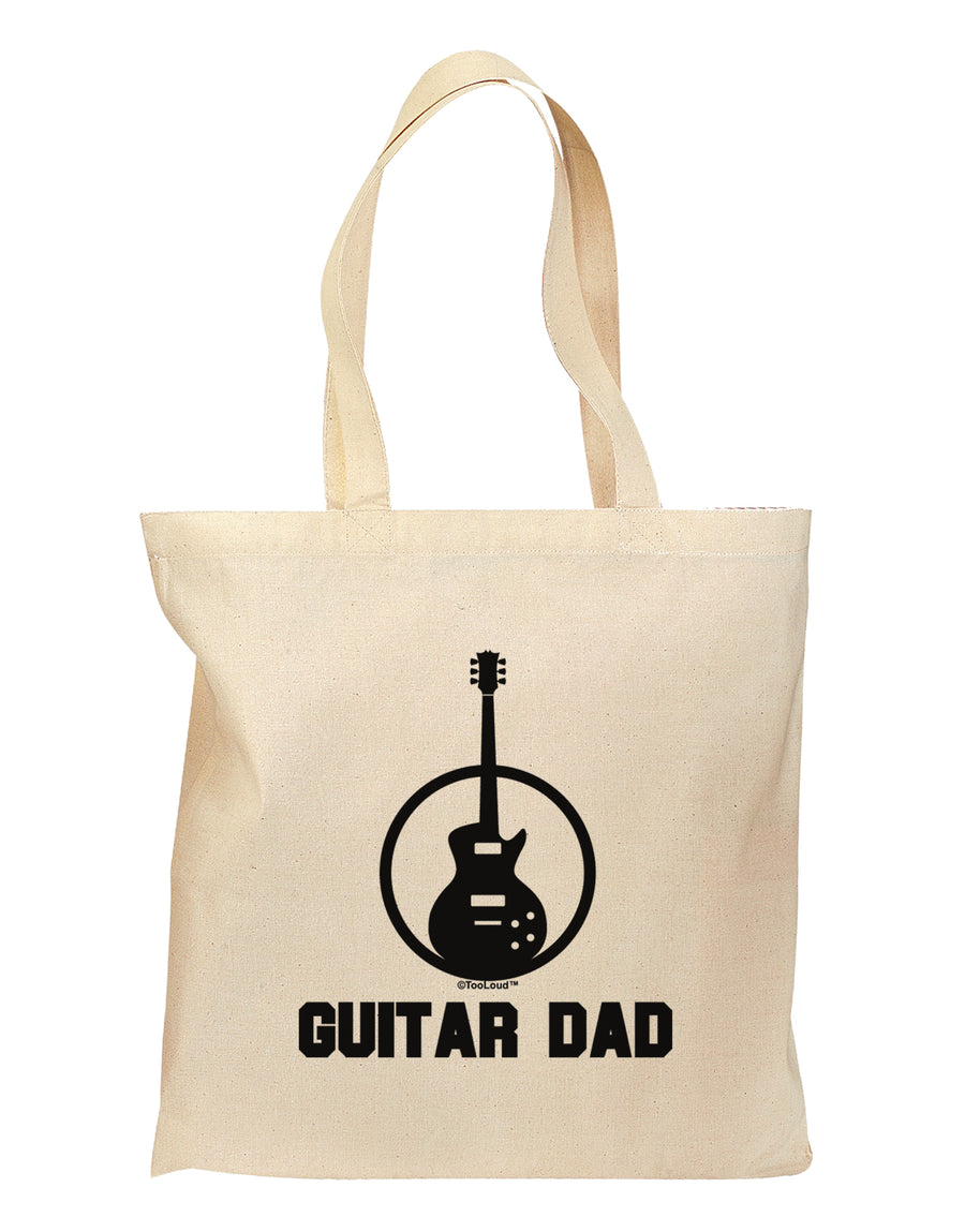 Guitar Dad Grocery Tote Bag by TooLoud-Grocery Tote-TooLoud-Natural-Medium-Davson Sales