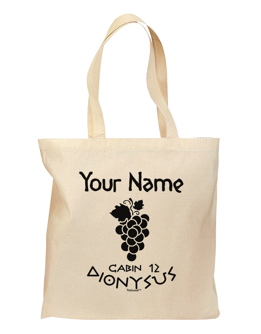 Personalized Cabin 12 Dionysus Grocery Tote Bag by TooLoud-Grocery Tote-TooLoud-Natural-Medium-Davson Sales