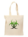 Biohazard Symbol Green Stone-Apocalypse Grocery Tote Bag-Grocery Tote-TooLoud-Natural-Medium-Davson Sales