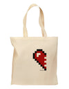 Couples Pixel Heart Design - Left Grocery Tote Bag by TooLoud-Grocery Tote-TooLoud-Natural-Medium-Davson Sales