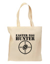 Easter Egg Hunter Black and White Grocery Tote Bag by TooLoud-Grocery Tote-TooLoud-Natural-Medium-Davson Sales