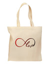 Infinite Love Grocery Tote Bag - Natural-Grocery Tote-TooLoud-Natural-Medium-Davson Sales