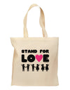 Stand For Love Pink Heart Grocery Tote Bag-Grocery Tote-TooLoud-Natural-Medium-Davson Sales