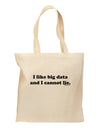 I Like Big Data Grocery Tote Bag by TooLoud-Grocery Tote-TooLoud-Natural-Medium-Davson Sales