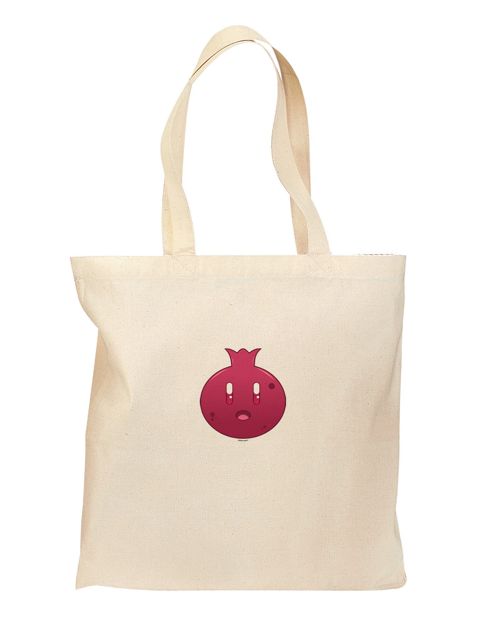 Cute Pomegranate Grocery Tote Bag-Grocery Tote-TooLoud-Natural-Medium-Davson Sales