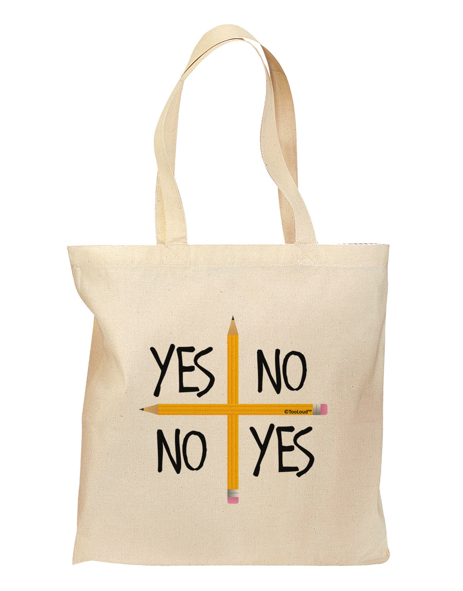 Charlie Charlie Challenge Grocery Tote Bag-Grocery Tote-TooLoud-Natural-Medium-Davson Sales