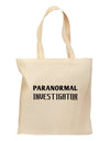 Paranormal Investigator Grocery Tote Bag-Grocery Tote-TooLoud-Natural-Medium-Davson Sales