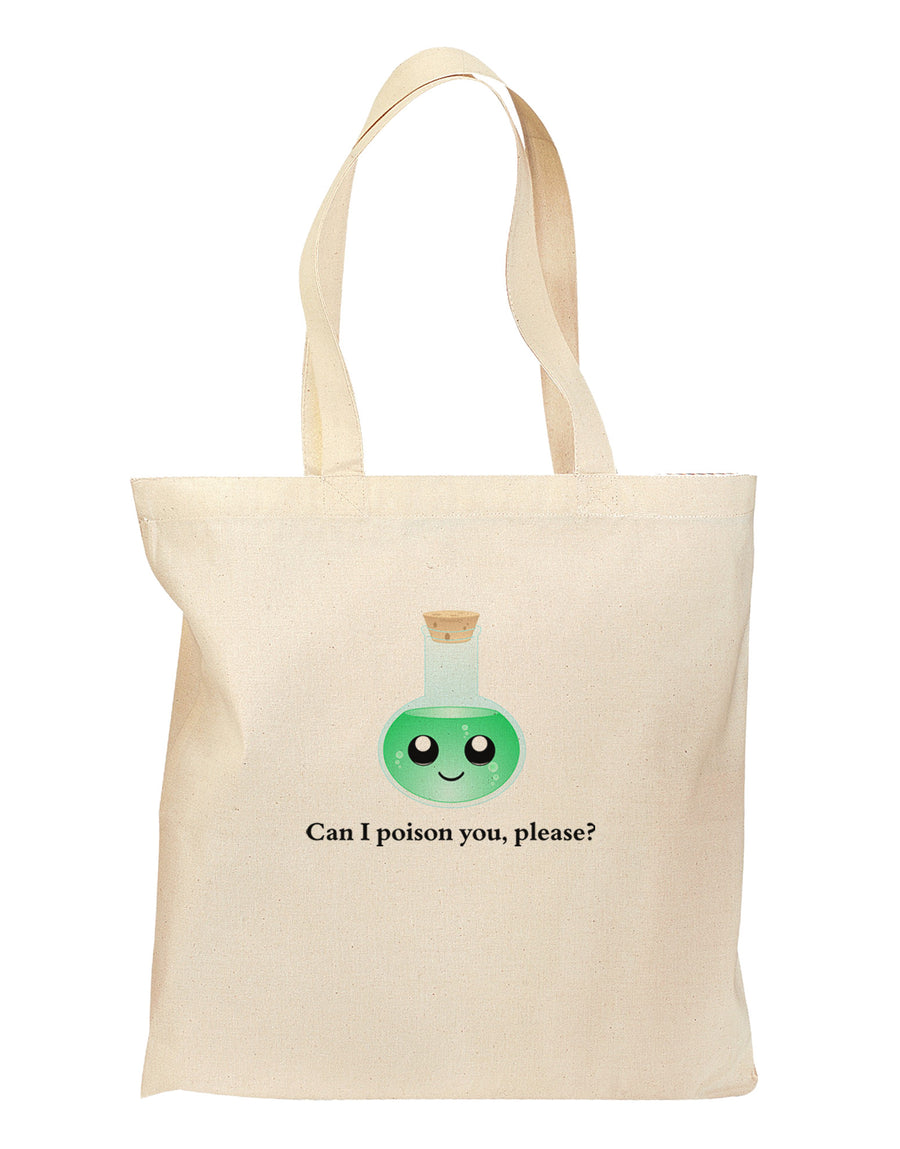 Don't Make Me Poison You Grocery Tote Bag-Grocery Tote-TooLoud-Natural-Medium-Davson Sales