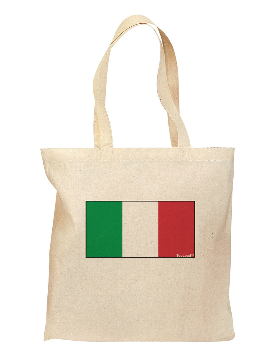 Italian Flag - Italy Grocery Tote Bag by TooLoud-Grocery Tote-TooLoud-Natural-Medium-Davson Sales