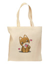 Kawaii Puppy Grocery Tote Bag-Grocery Tote-TooLoud-Natural-Medium-Davson Sales