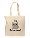 It's Caturday Cute Cat Design Grocery Tote Bag by TooLoud-Grocery Tote-TooLoud-Natural-Medium-Davson Sales