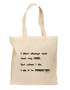 I Don't Always Test My Code Funny Quote Large Grocery Tote Bag-Natural by TooLoud-Grocery Tote-TooLoud-Natural-Large-Davson Sales