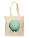 Planet Uranus Text Grocery Tote Bag by TooLoud-Grocery Tote-TooLoud-Natural-Medium-Davson Sales