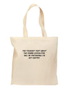 Excited About the Zombie Apocalypse Grocery Tote Bag-Grocery Tote-TooLoud-Natural-Medium-Davson Sales