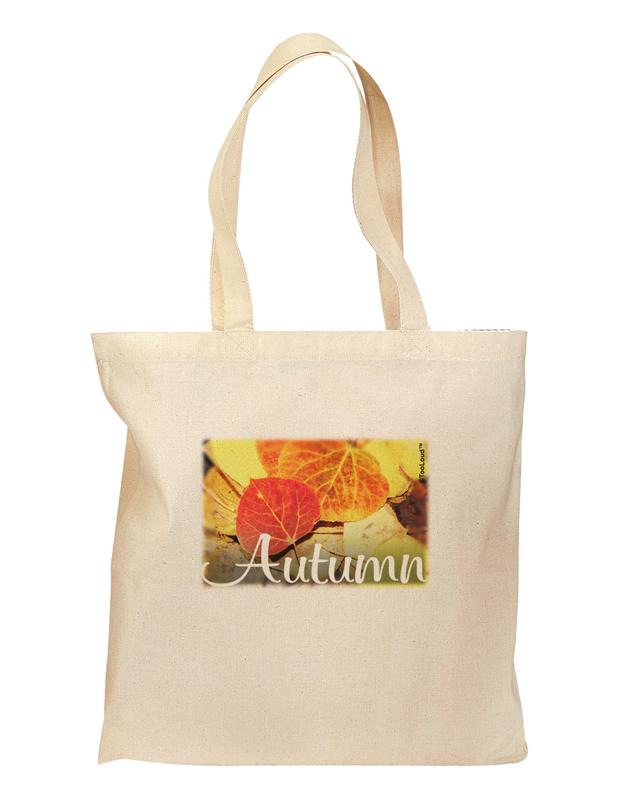 Colorado - Autumn Text Grocery Tote Bag-Grocery Tote-TooLoud-Natural-Medium-Davson Sales